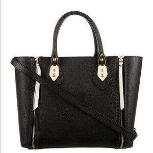 Henri Bendel A-List Satchel Black and White